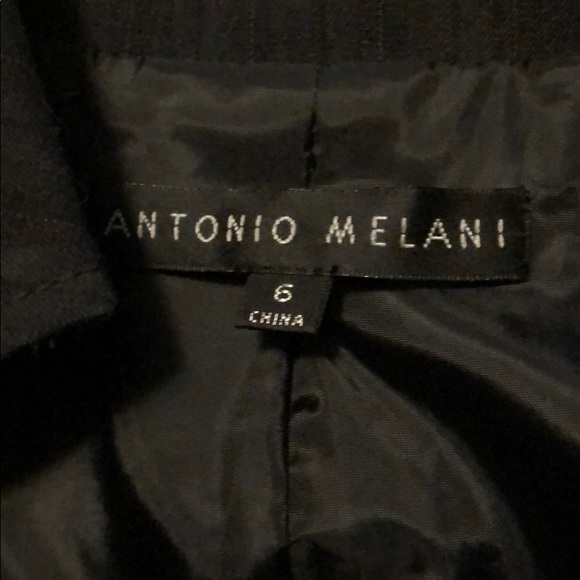 Antonio Melani Black Pinstripe Jacket - Picture 6 of 6